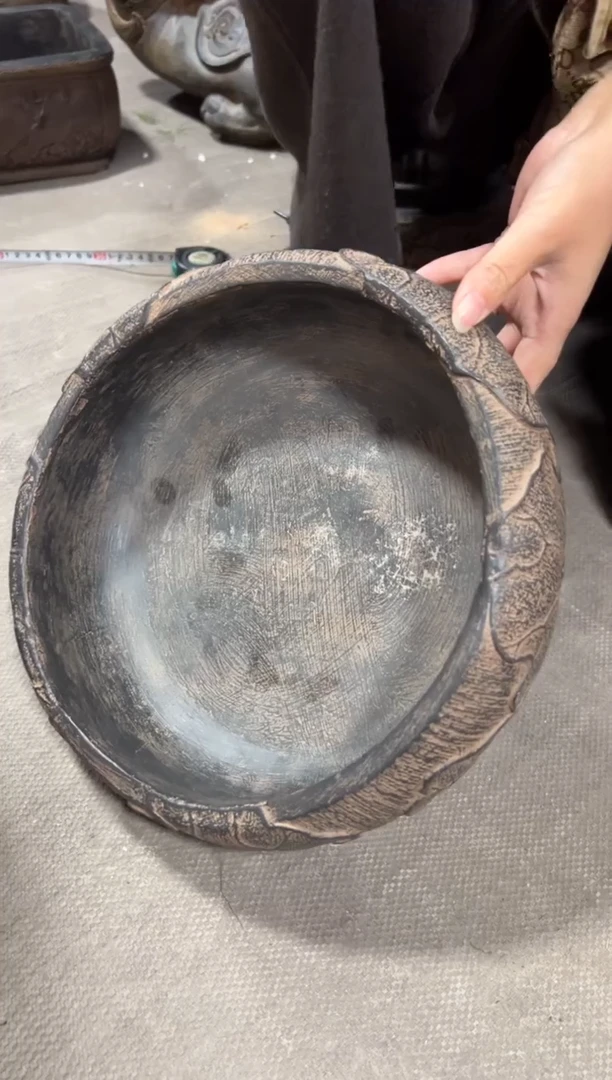 陶土【火山泥】荷韵盆