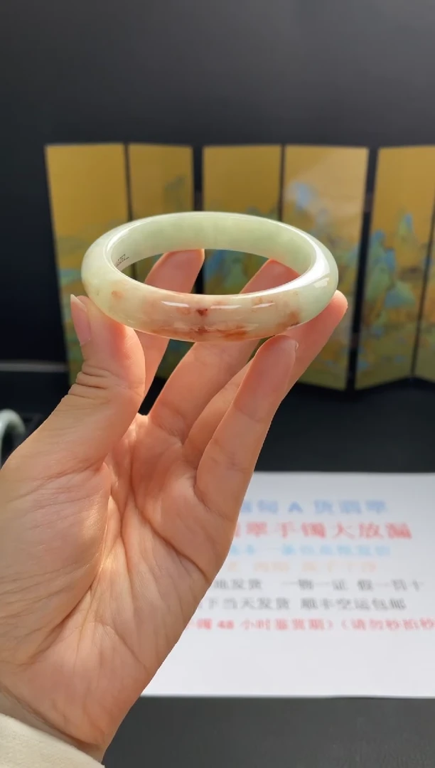 未镶嵌手镯翡翠06#天然缅甸A货翡翠手镯55-57圈口