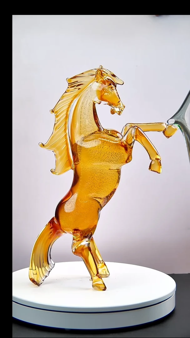 手工艺品琉璃手工琉璃马摆件