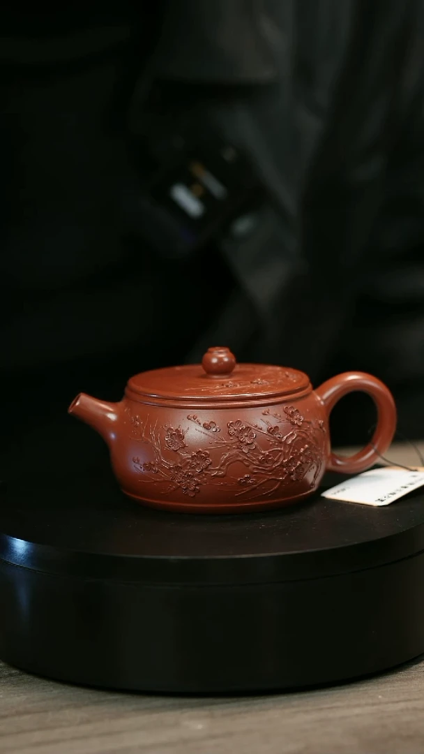 茶壶紫砂@****@H2455陈春芬梅花圆鼓