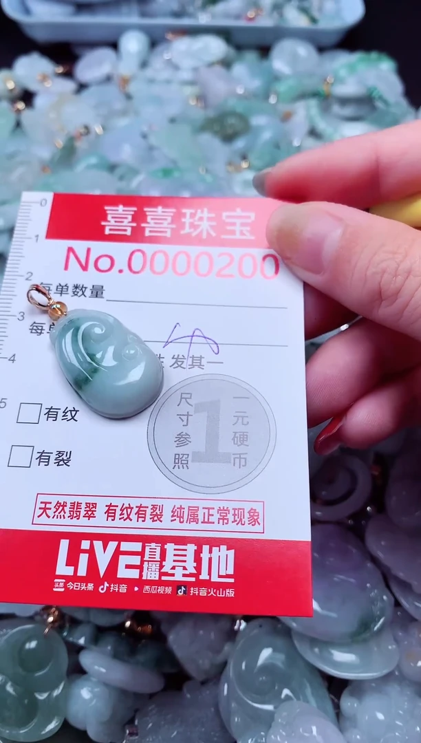 吊坠(不含链)未镶嵌翡翠200