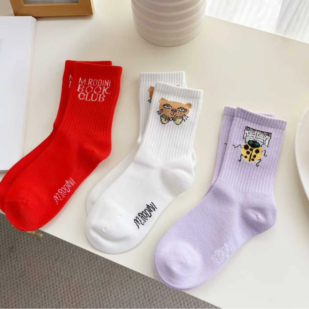 有机棉中大童袜子 特