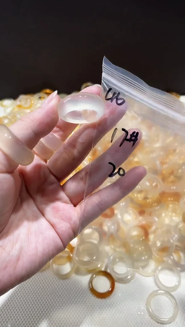 玛瑙/玉髓戒指未镶嵌46