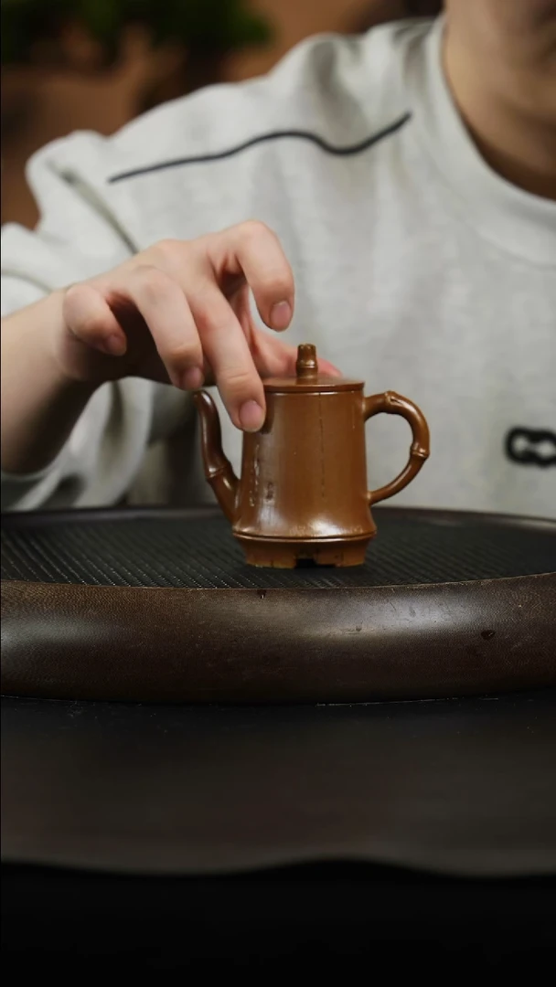 茶壶紫砂24 芒果段柴烧