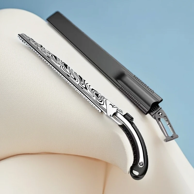 大马士革伐木锯便携手锯园林木工锯快速锯树神器