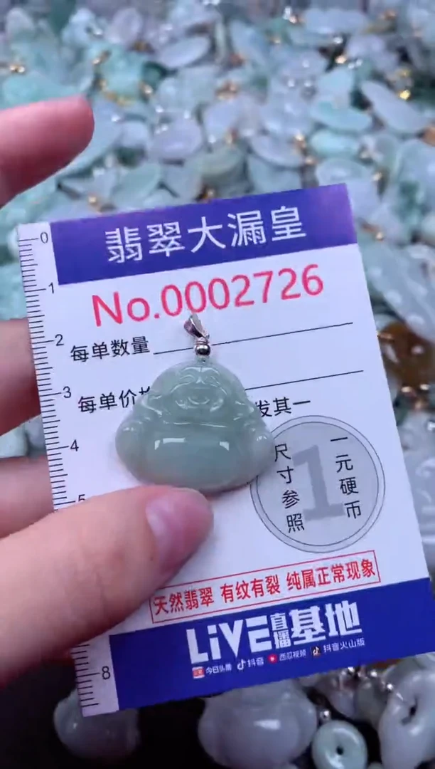 吊坠(不含链)未镶嵌翡翠2726