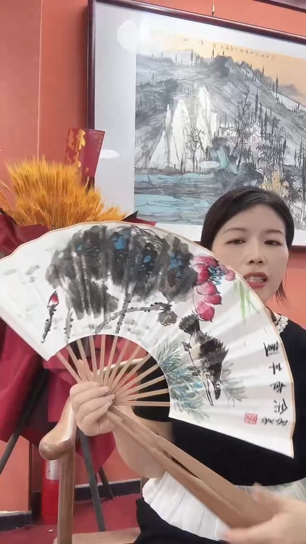 国画吕芳/国画/扇面