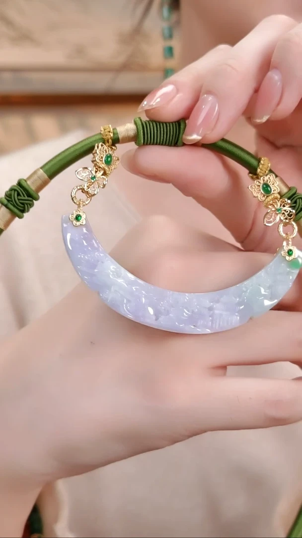 颈饰未镶嵌翡翠国风