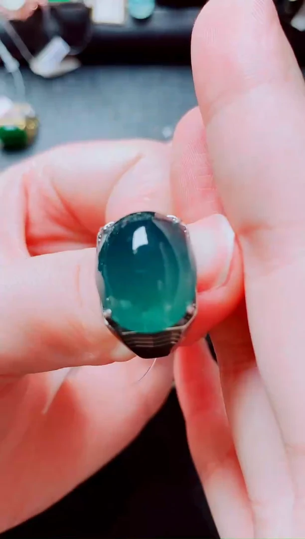 银S925镶嵌戒指翡翠1111