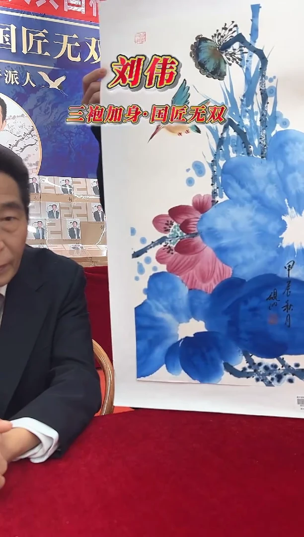 国画刘伟老师2平尺花鸟国画作品