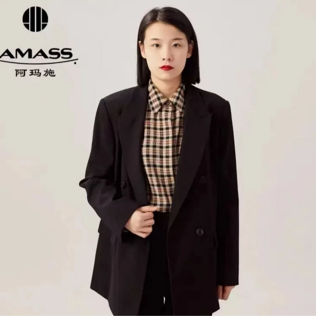 AMASS/阿玛施【戗驳领西装】复古时尚休闲西装5400768