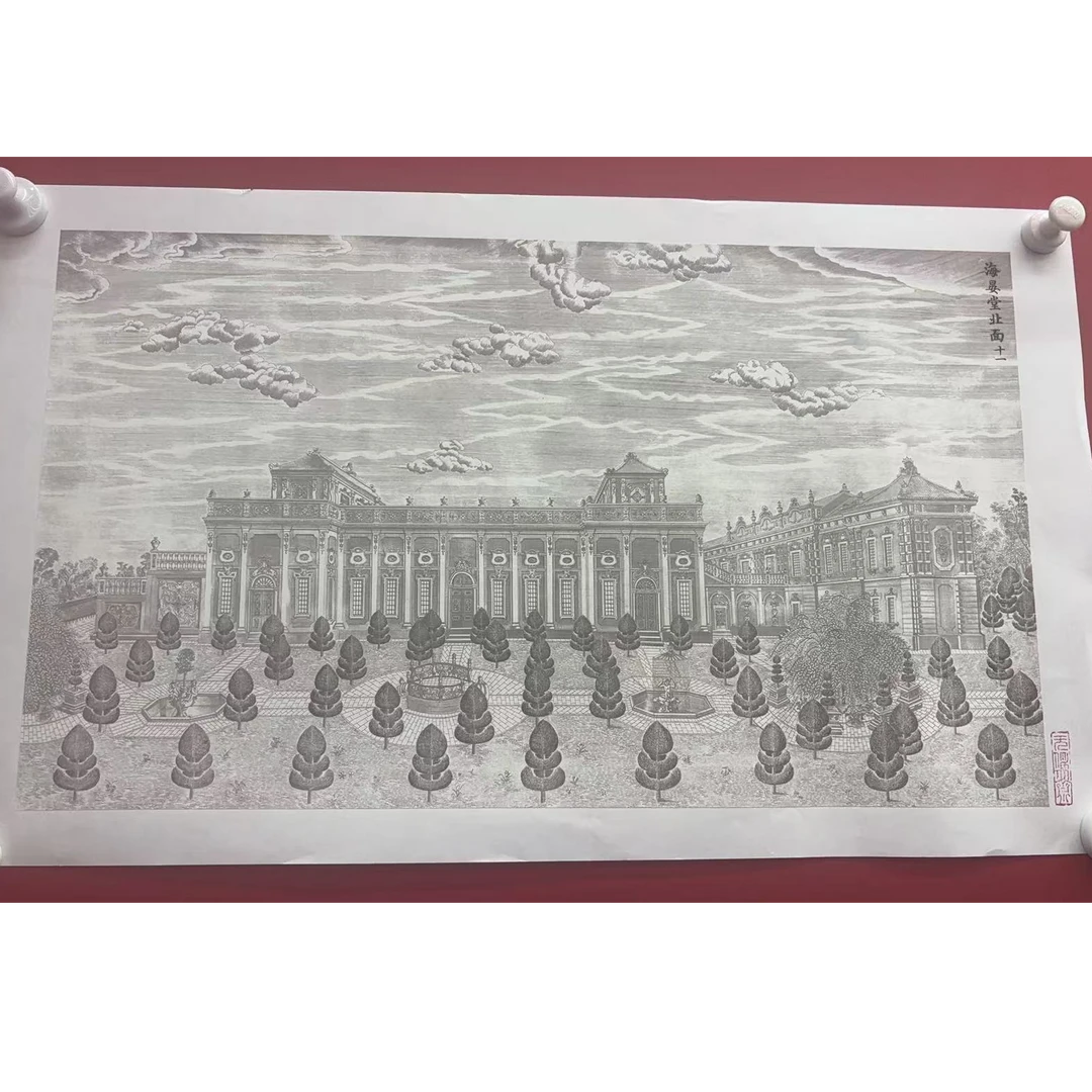 11.3 zy版画（二十景之八）海晏堂北面2p