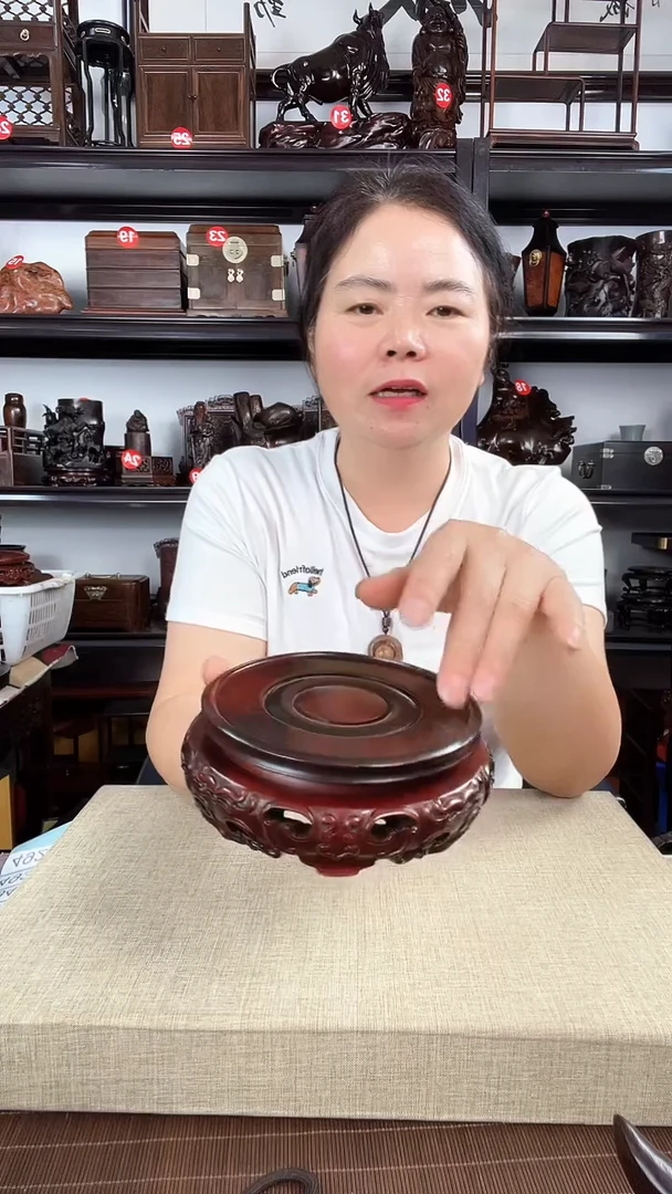 木旋转12公分老李红木工艺品