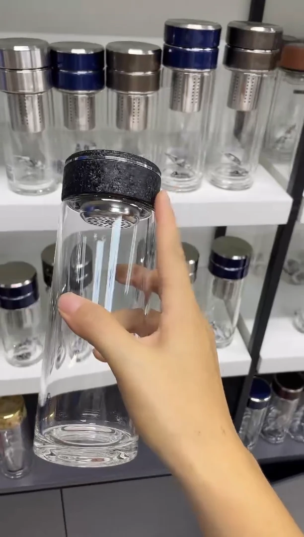 高硼硅玻璃无手柄款新家园单层烫手0871-500ml黑