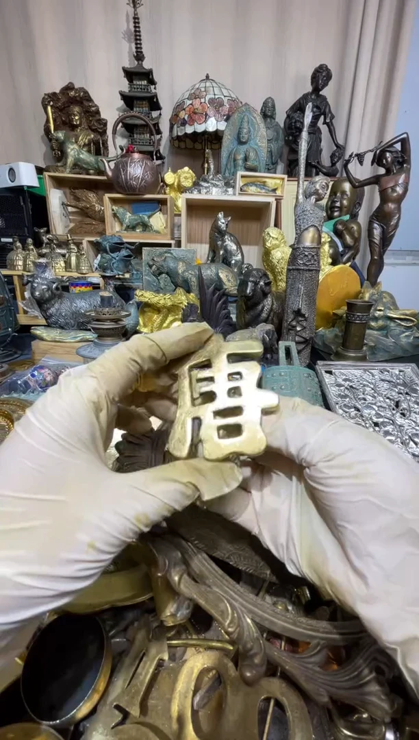 茶盏大阪中古铜器摆件11
