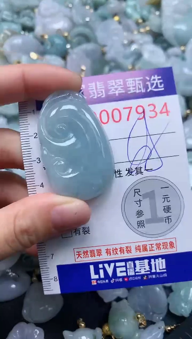 吊坠(不含链)未镶嵌翡翠7934