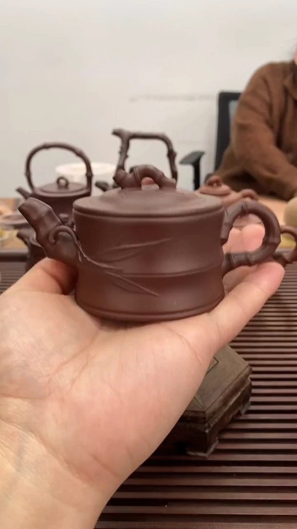 茶壶紫砂福利竹段120毫升