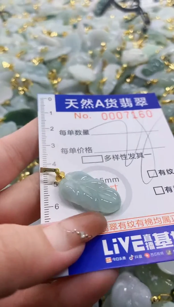 颈饰未镶嵌翡翠天然A货翡翠