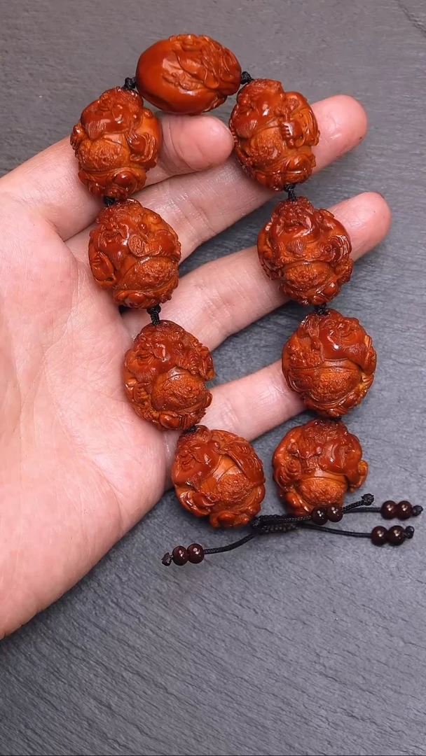 【闪购商品】橄榄核吊坠金颖财神回血31