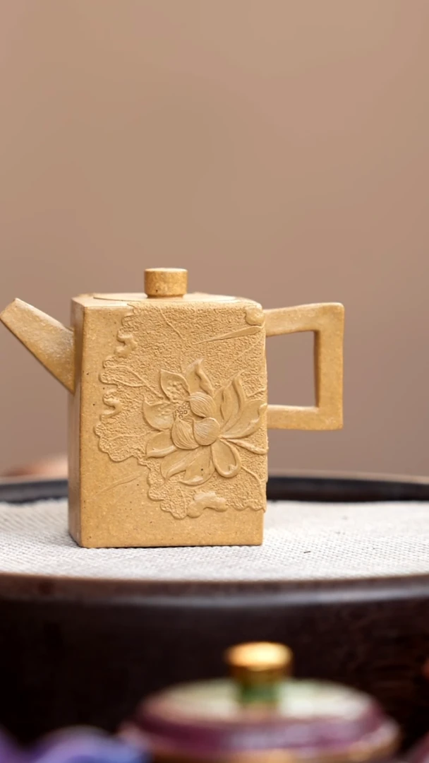 茶壶紫砂本山段高四方堆荷015