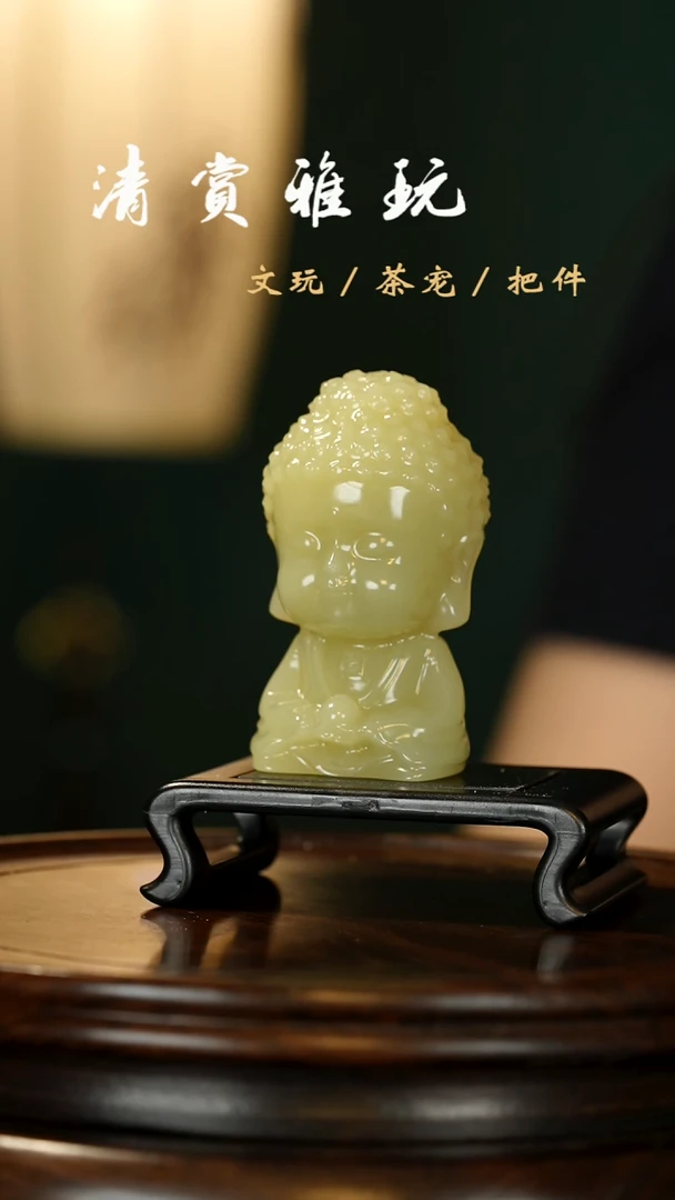 石材宝宝佛造像摆件