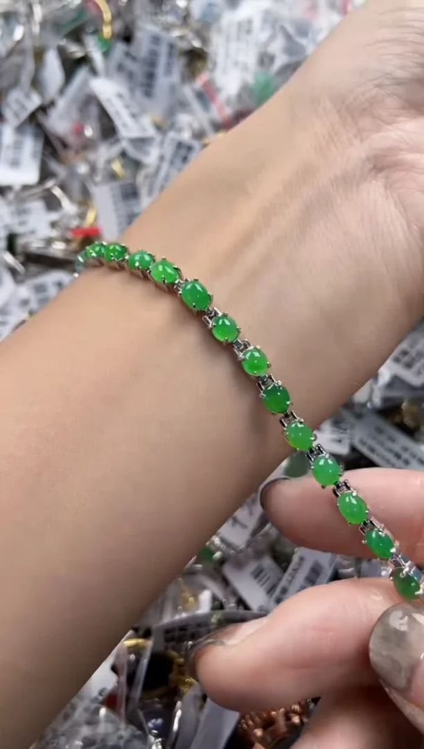 银S925镶嵌戒指翡翠777   1