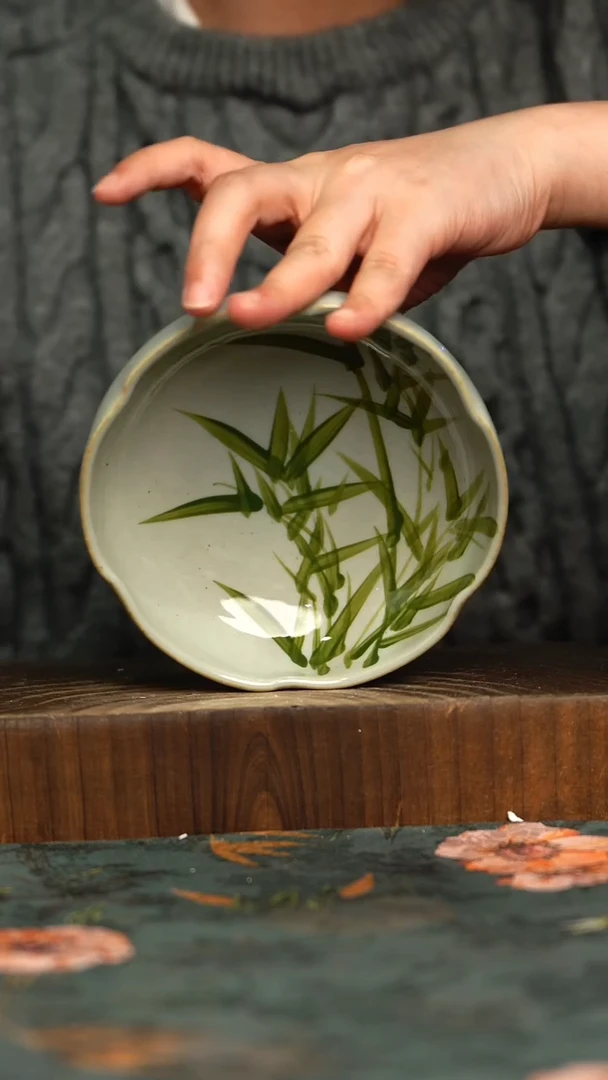 杯釉下彩手工手绘同款陶器