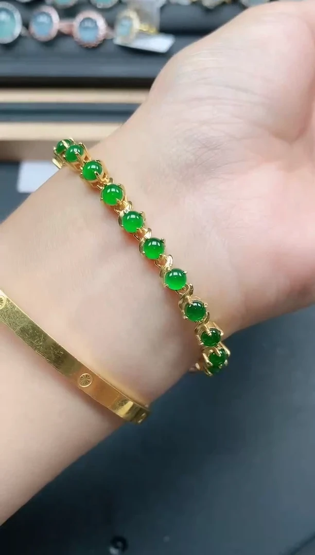 翡翠戒指银S925镶嵌111111