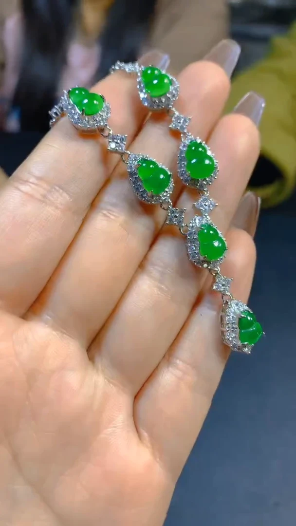 【闪购商品】翡翠套链未镶嵌0917514456多样性发一