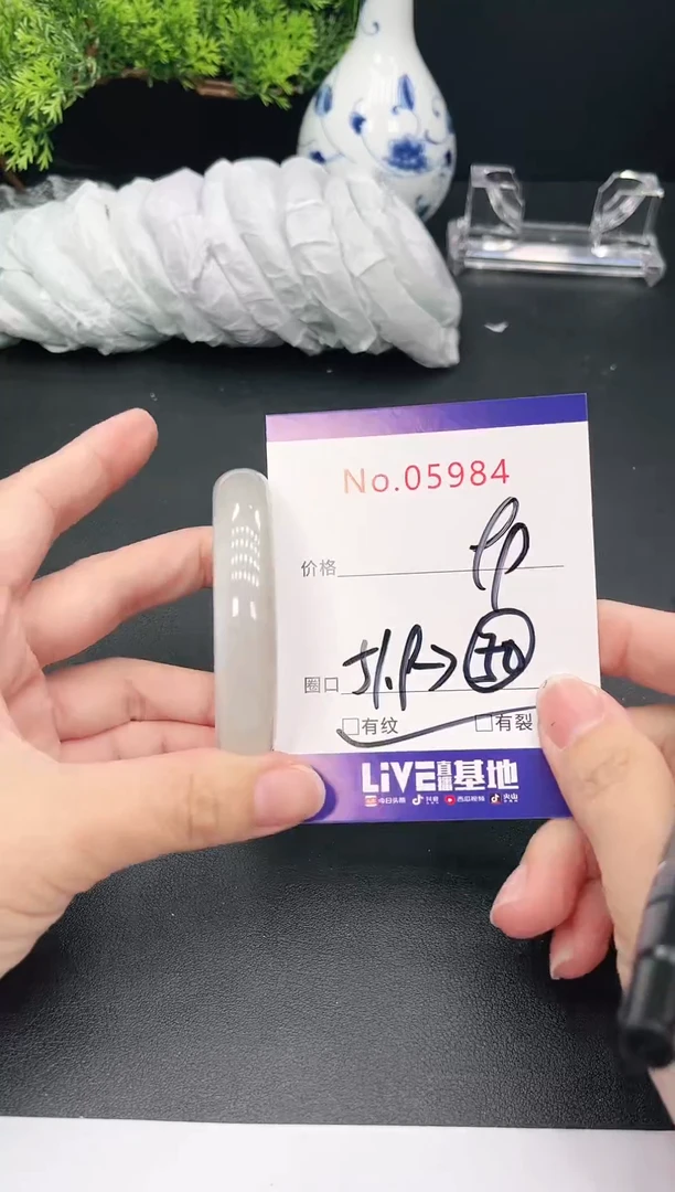 未镶嵌手镯翡翠5984