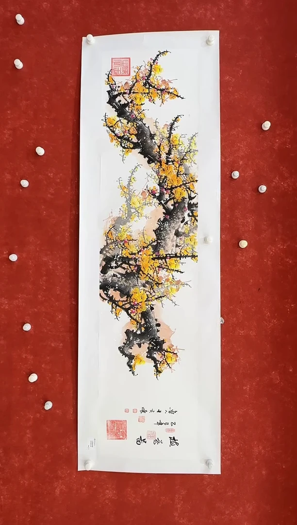 国画9.22-珍品-王夫怀-六尺对开-95人民艺术家原作