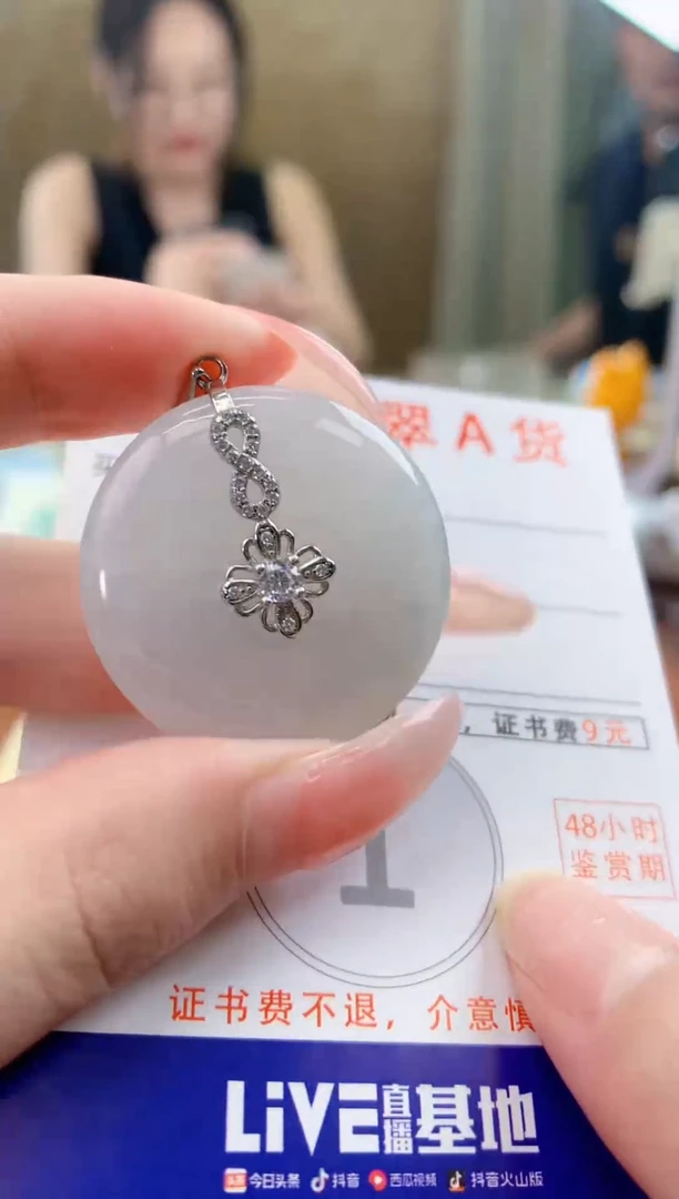 颈饰未镶嵌翡翠天然A货翡翠挂件