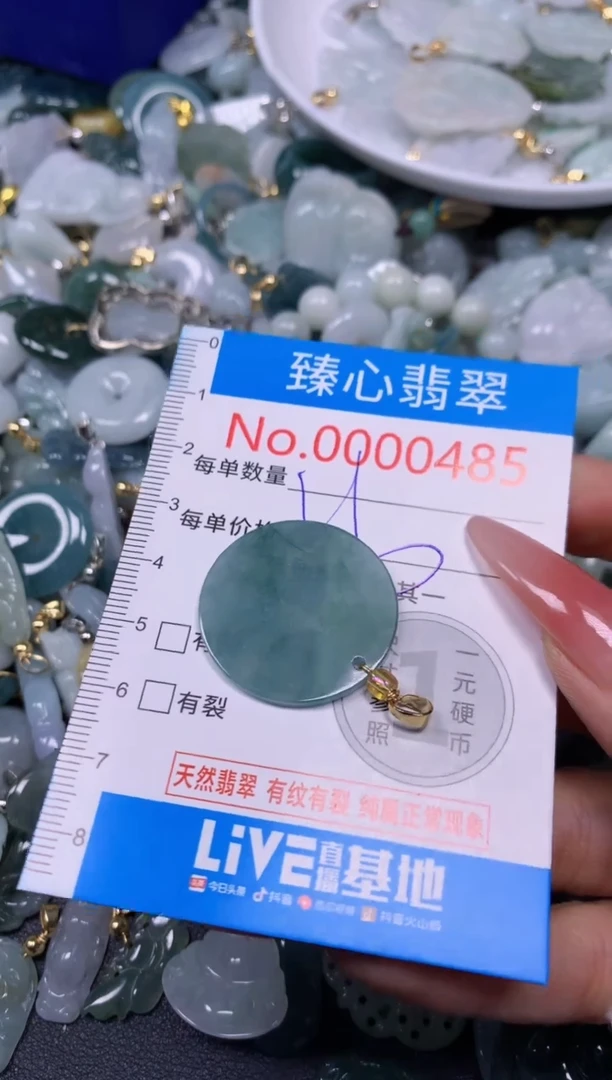 【闪购商品】翡翠颈饰未镶嵌含绳000485