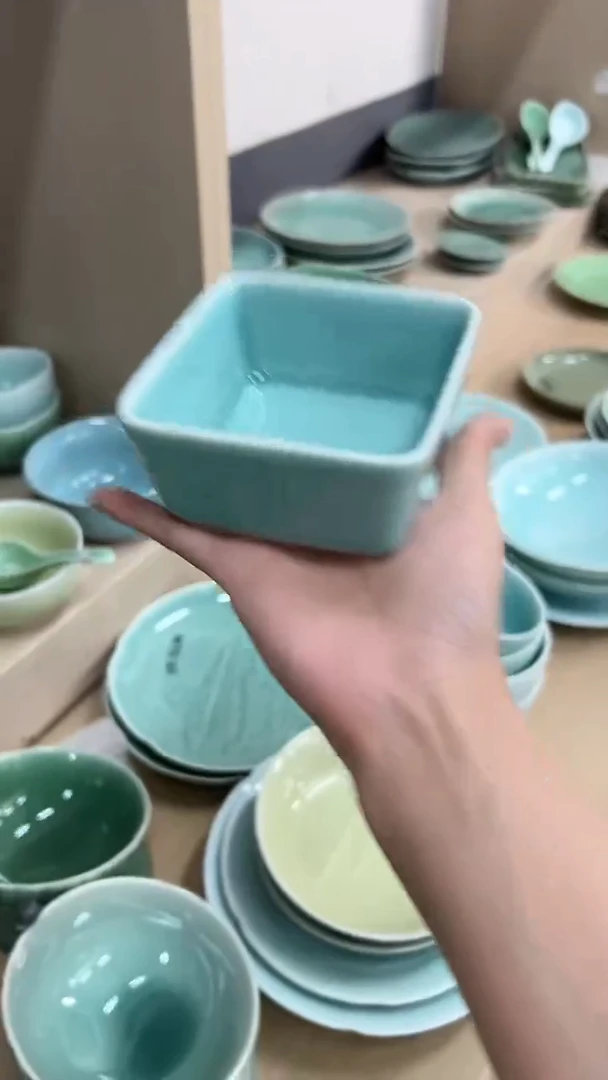 龙泉云间青瓷小米茶器