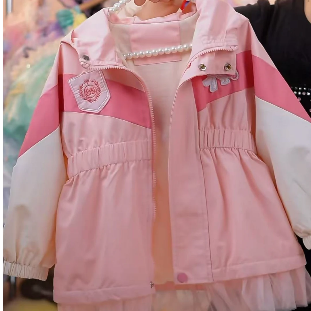 【独角兽收腰冲锋衣】春款季女童新款外套童装