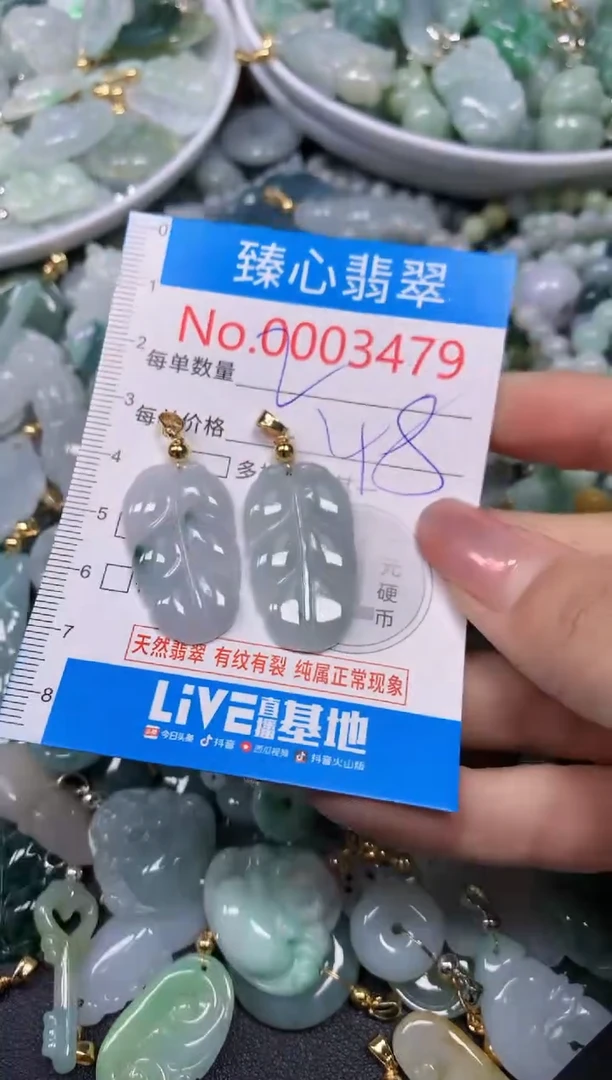 【闪购商品】翡翠颈饰未镶嵌含绳0003479