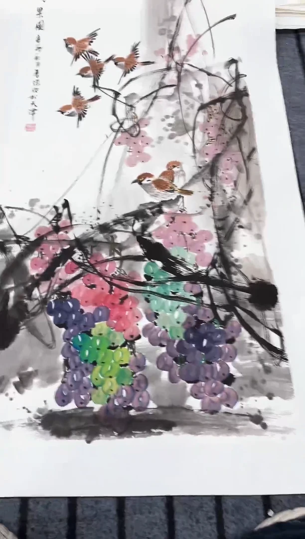 精品国画花鸟作品