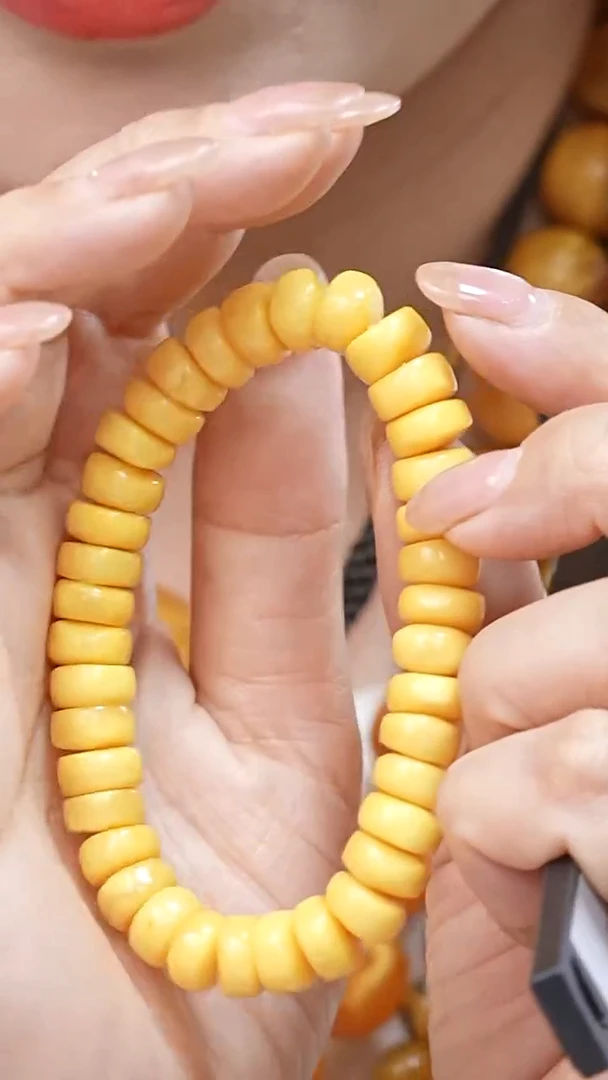 蜜蜡颈饰未镶嵌5787天然蜜蜡珠宝奇石全部保真