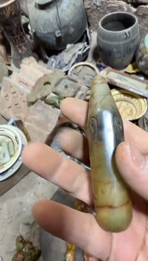 未镶嵌岫岩河磨玉（透闪石质玉）挂件玉器555555