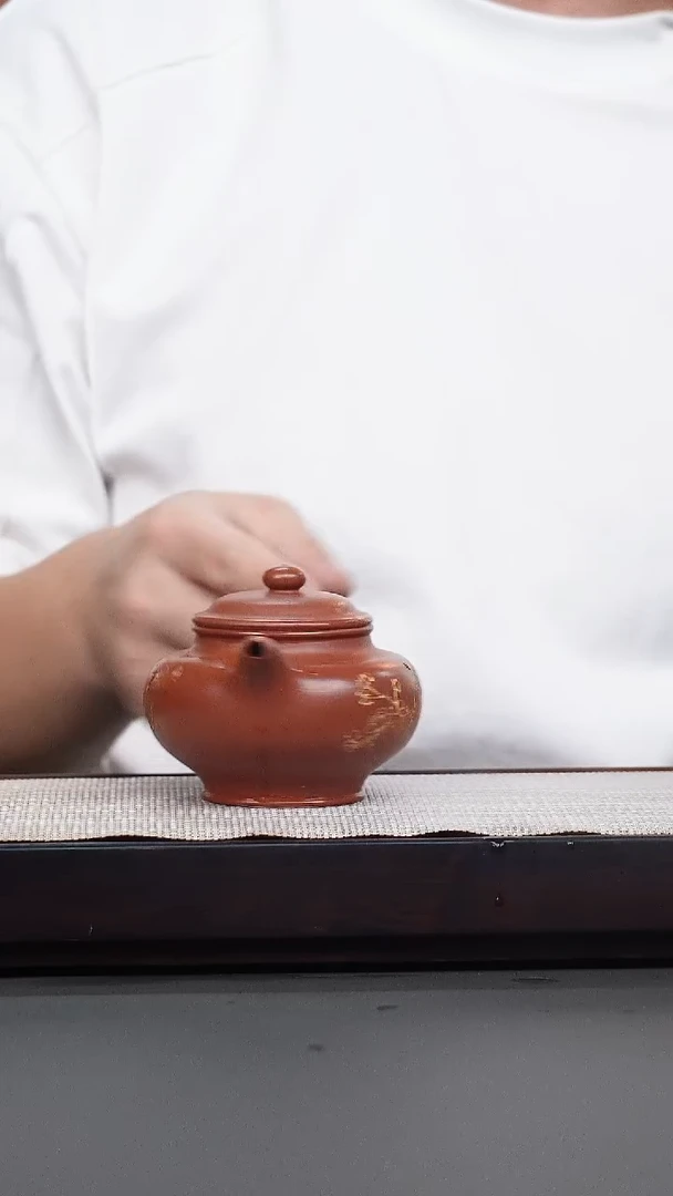 茶壶紫砂鹅黄朱泥刻绘掇只
