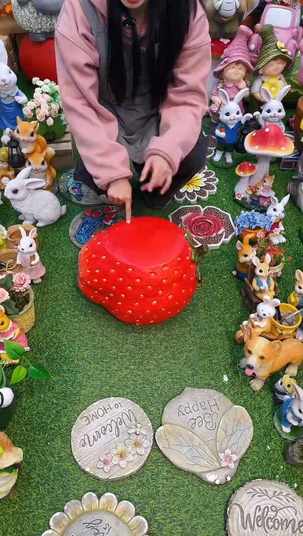 【闪购商品】红陶花园庭院摆件&000&