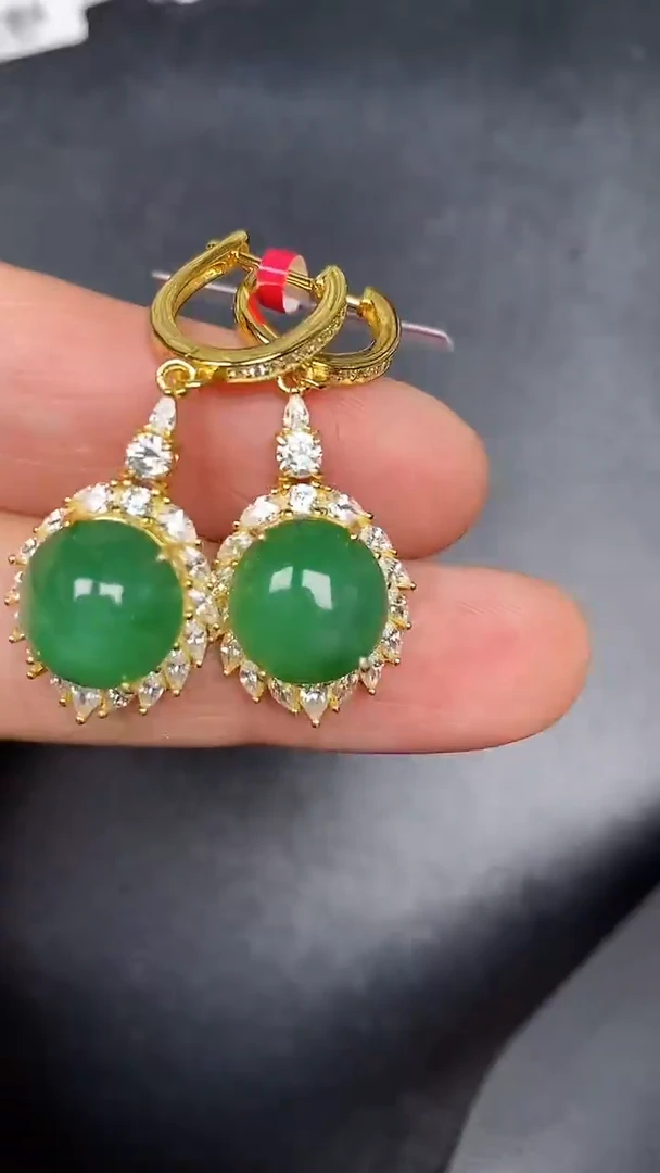 银S925镶嵌戒指翡翠1350