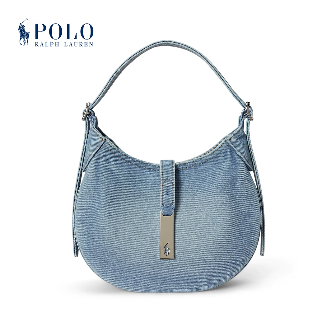 【Polo ID】Ralph Lauren/拉夫劳伦女配 26春牛仔布小号单肩包