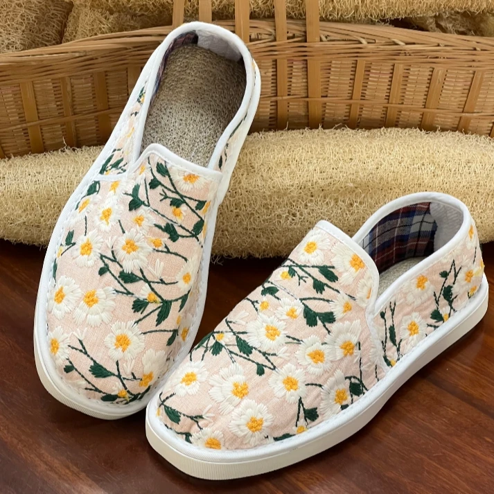 福利款 何航丝瓜布鞋（浅橙色）