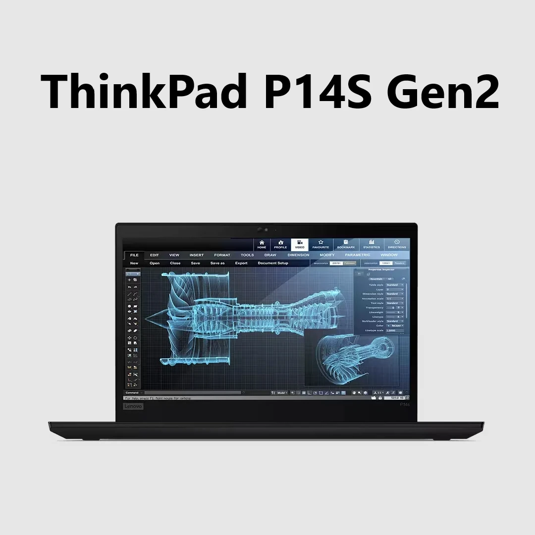 95新 ThinkPad P14S Gen2 i7 独显 轻薄 独显 设计本 图形工作站
