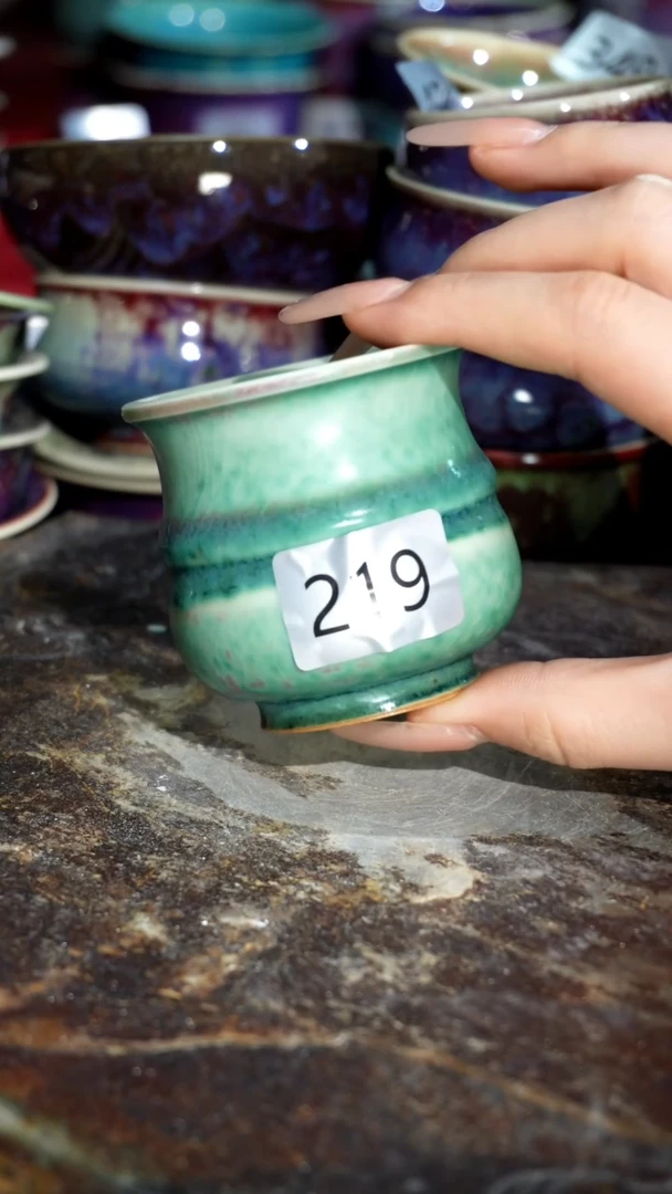 摆件精品窑变钧瓷茶器