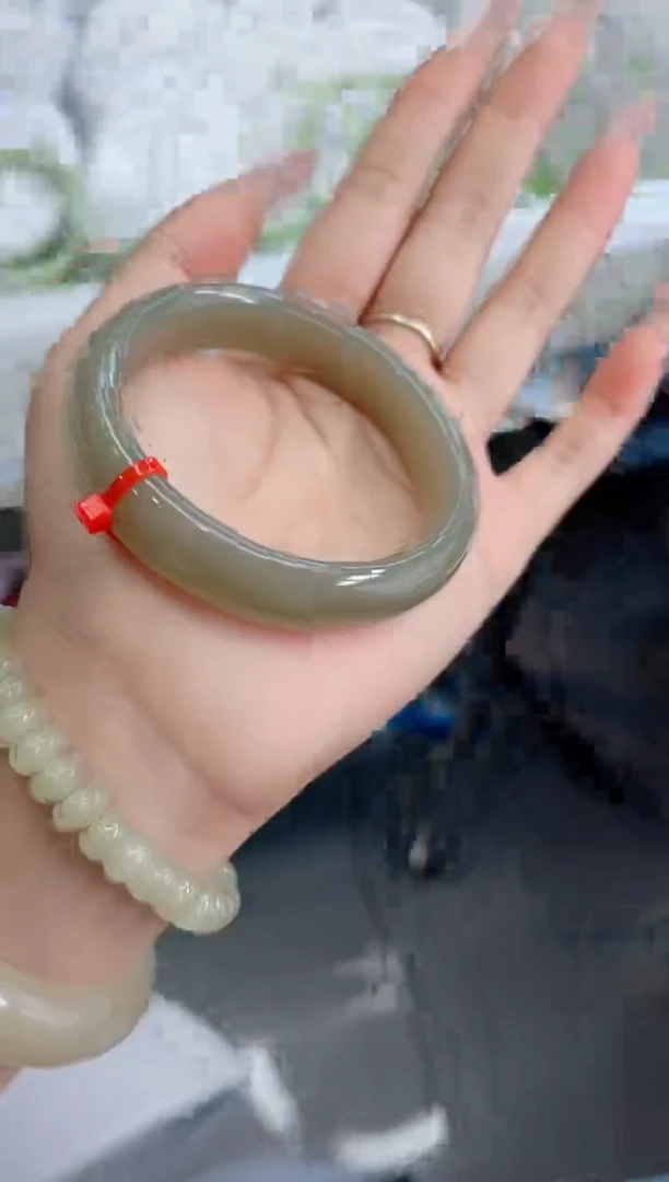 未镶嵌手镯和田玉165-湖水绿59