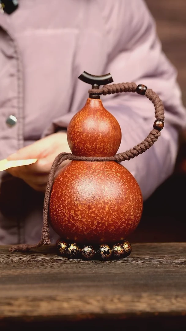 168号中药煮色 大漆葫芦水壶/酒壶 一物一拍