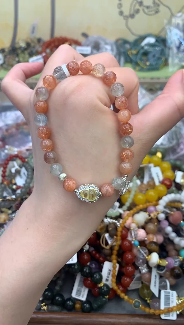 未镶嵌手链日光石423