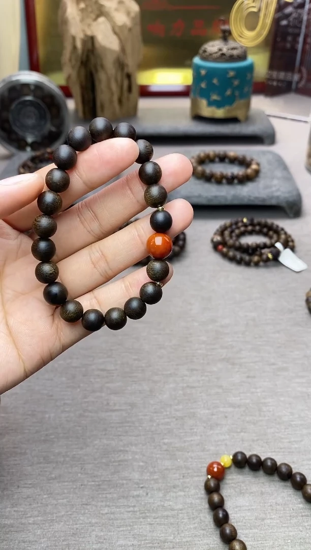 【闪购商品】沉香手串单圈越南芽庄白棋楠0.8 沉水